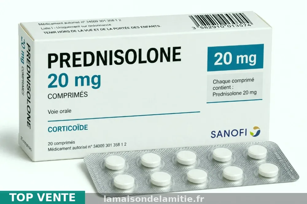 Commander Prednisolone 40mg en France métropolitaine — consultation médicale incluse