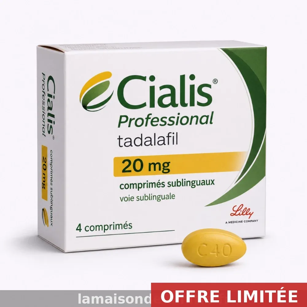 Réservez Cialis Professional 40mg sans ordonnance — 0,55€ le comprimé en France